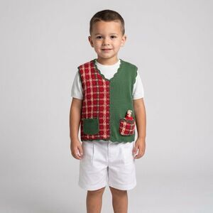 VTG The Eagle's Eye Sweater Vest With Attached Mousse To Pocket 90s Kids 3T